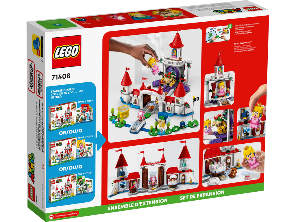 LEGO SUPER MARIO 71408 Peach's Castle Expansion Set - TOYBOX Toy Shop