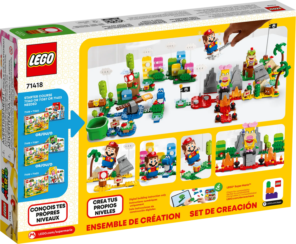 LEGO SUPER MARIO 71418 Creativity Toolbox Maker Set - TOYBOX Toy Shop