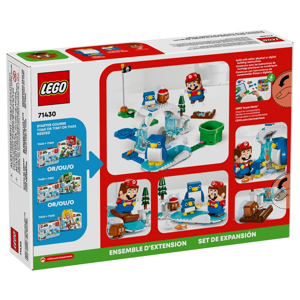 LEGO SUPER MARIO 71430 Penguin Family Snow Adventure Expansion Set - TOYBOX Toy Shop