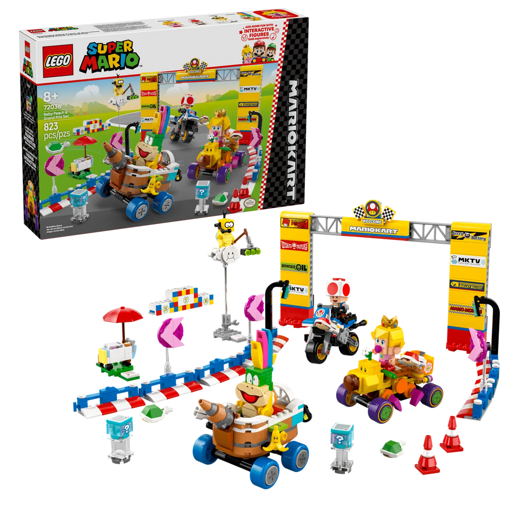 LEGO SUPER MARIO 72036 Mario Kart – Baby Peach & Grand Prix Set - TOYBOX Toy Shop