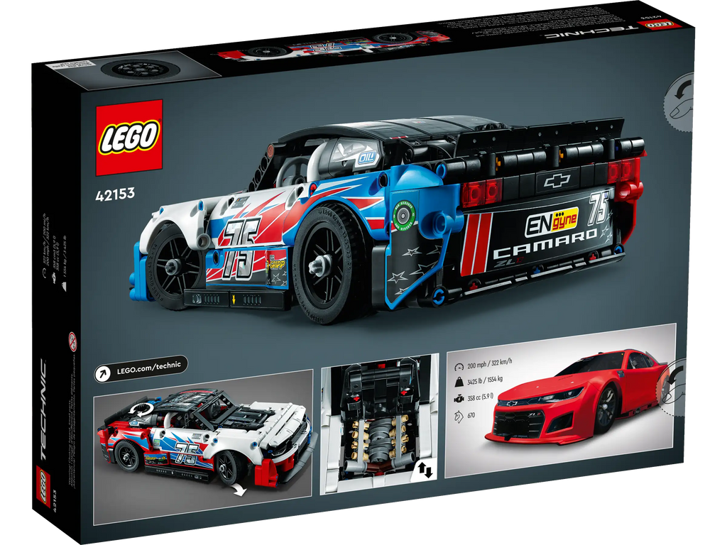 LEGO TECHNIC 42153 NASCAR Next Gen Chevrolet Camaro ZL1 - TOYBOX Toy Shop