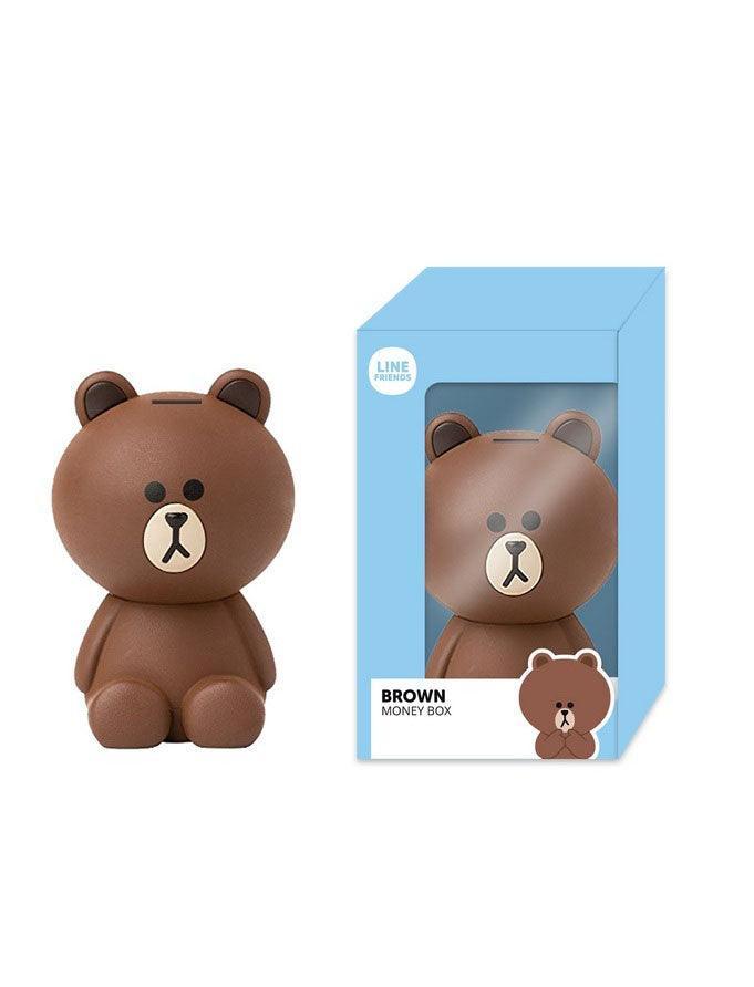 Line Friends 3D Ceramic Money Box - Brown - TOYBOX Toy Shop