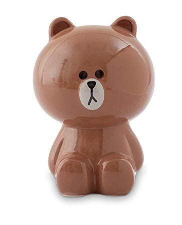 Line Friends 3D Ceramic Money Box - Brown - TOYBOX Toy Shop