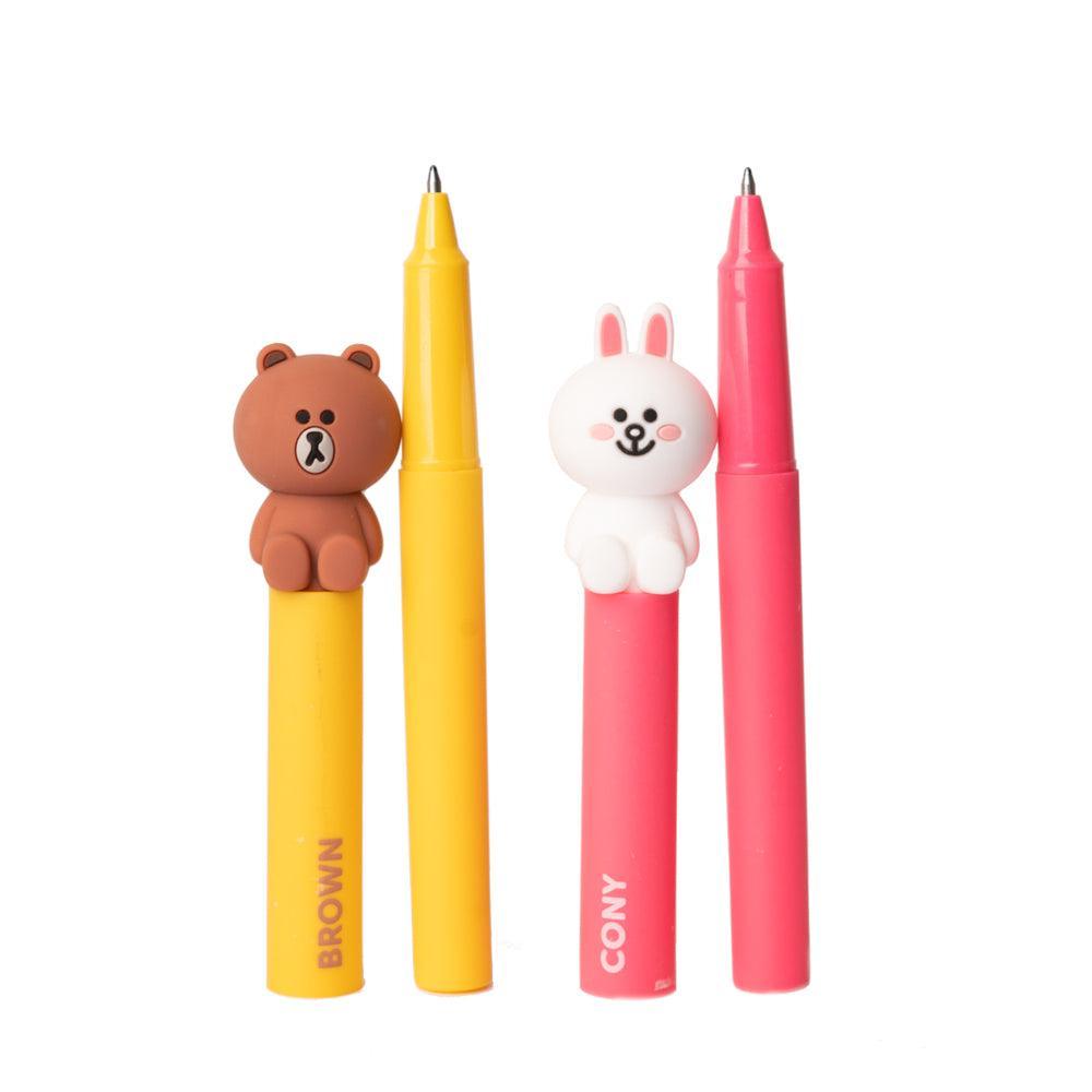 Line Friends Ballpoint Pen With 3D Topper - TOYBOX Toy Shop