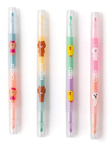 Line Friends Double-Sided Highlighters Set - TOYBOX Toy Shop