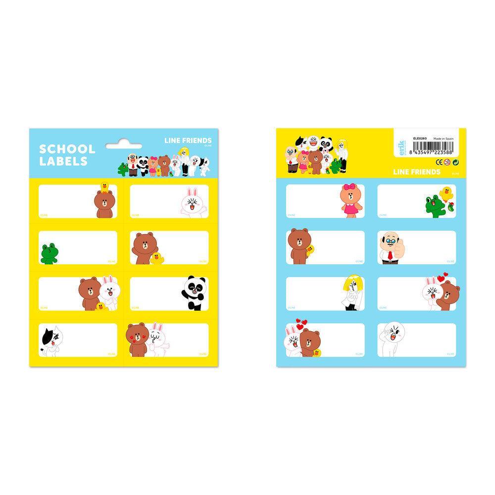 Line Friends Self-Adhesive Labels - TOYBOX Toy Shop
