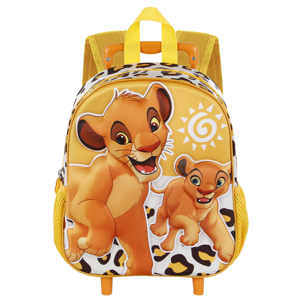 LION KING Multicolour Small 3D Backpack With Wheels - TOYBOX Toy Shop