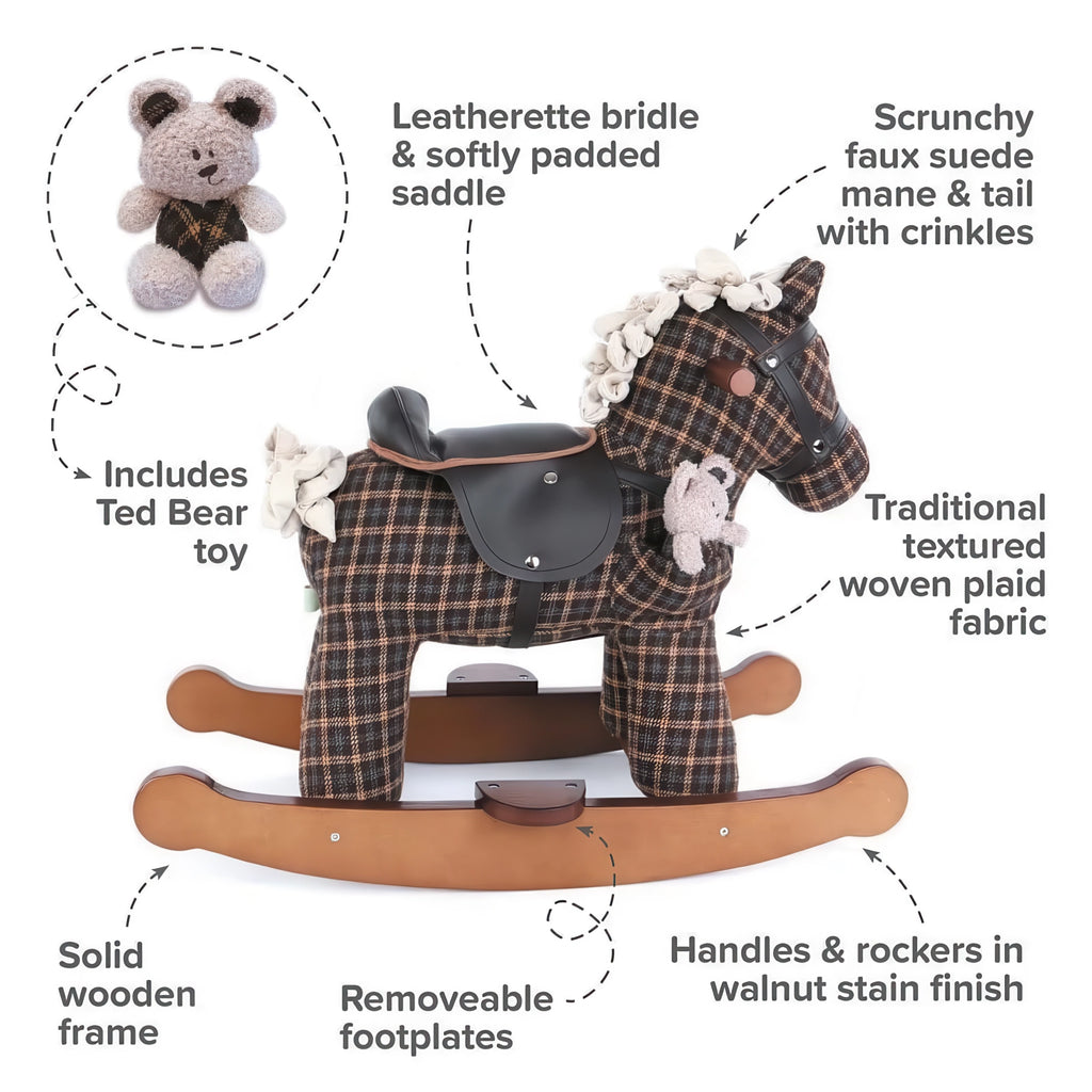 Little Bird Told Me Rufus & Ted Rocking Horse - TOYBOX Toy Shop