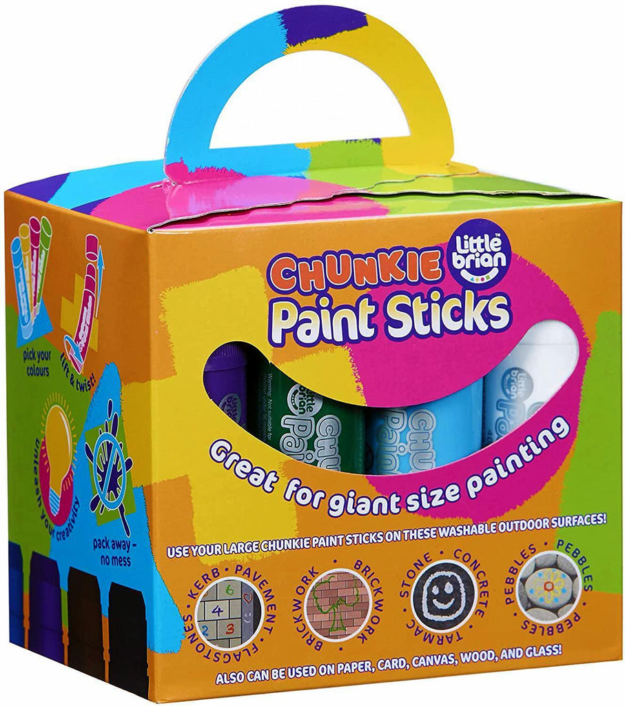 Little Brian Chunkie Paint Sticks - 12 Assorted Colours - TOYBOX Toy Shop