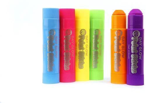 Little Brian Day Glow Paint Sticks 6 Pack - TOYBOX Toy Shop