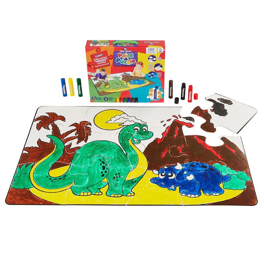 Little Brian Dinosaur World Paint Sticks Paint-A-Puzzle - TOYBOX Toy Shop