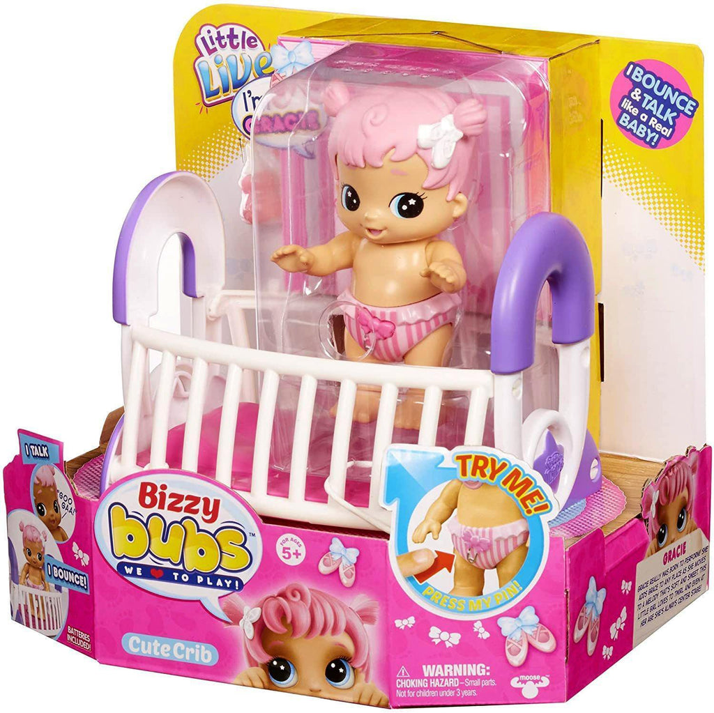 Little Live Bizzy Bubs 28475 Cute Crib - TOYBOX Toy Shop