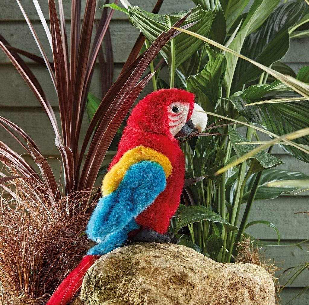 LIVING NATURE AN470 Red Macaw Parrot Soft Toy - TOYBOX Toy Shop