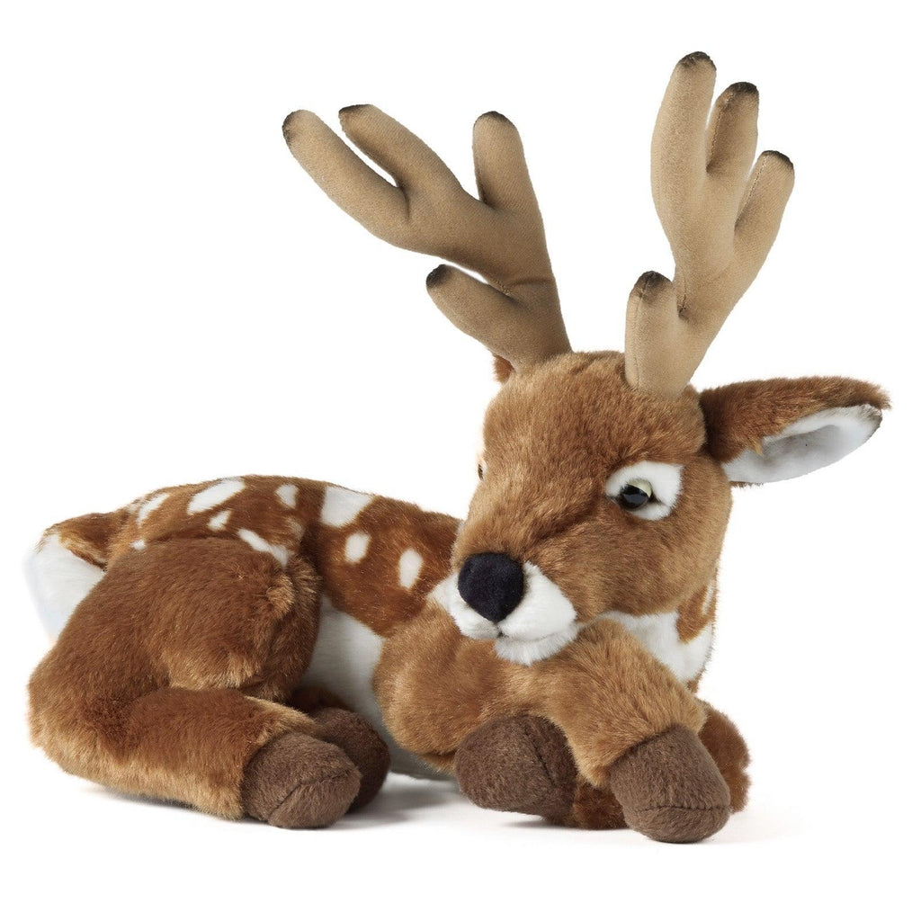 LIVING NATURE Deer with Antlers 30cm Plush - TOYBOX Toy Shop