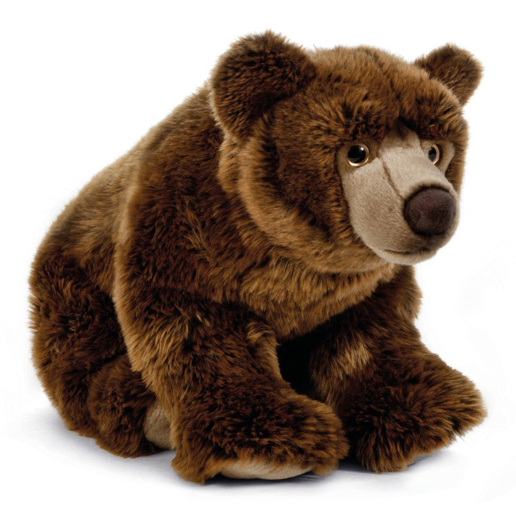 LIVING NATURE Large 45cm Brown Bear Plush - TOYBOX Toy Shop