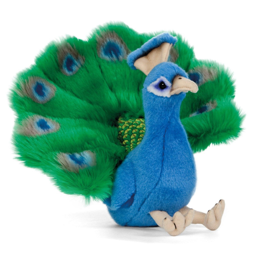 LIVING NATURE Peacock 18cm Soft Toy - TOYBOX Toy Shop