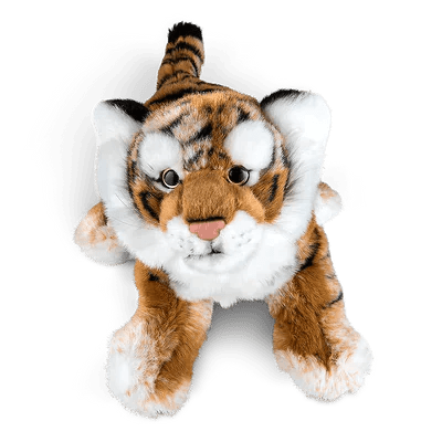 LIVING NATURE Tiger Sitting 31cm Plush - TOYBOX Toy Shop