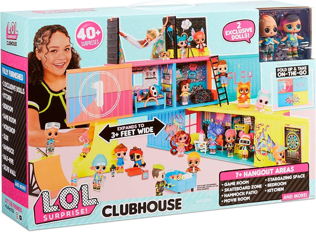 LOL Suprise Clubhouse Playset with 40+ Surprises and 2 Exclusives Dolls - TOYBOX Toy Shop