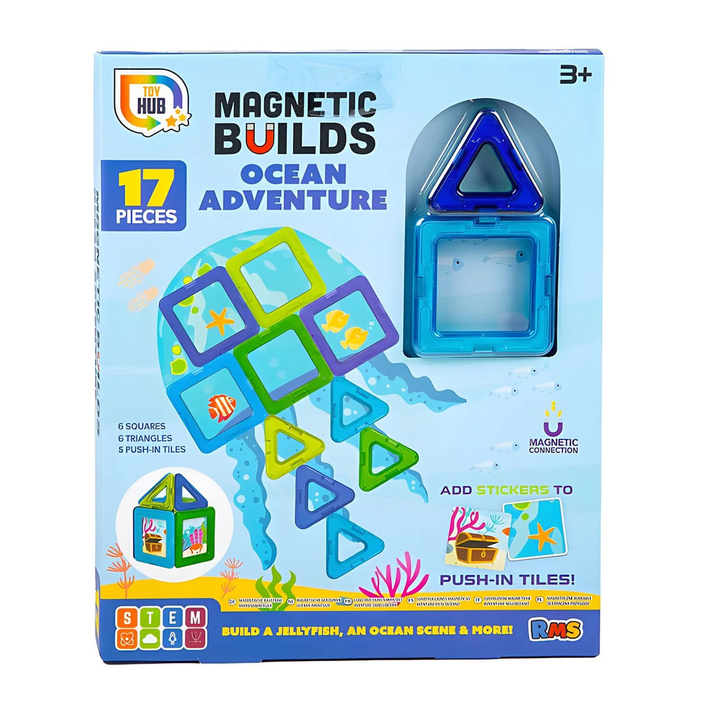 Magnetic Builds 17pcs - Assorted - TOYBOX Toy Shop