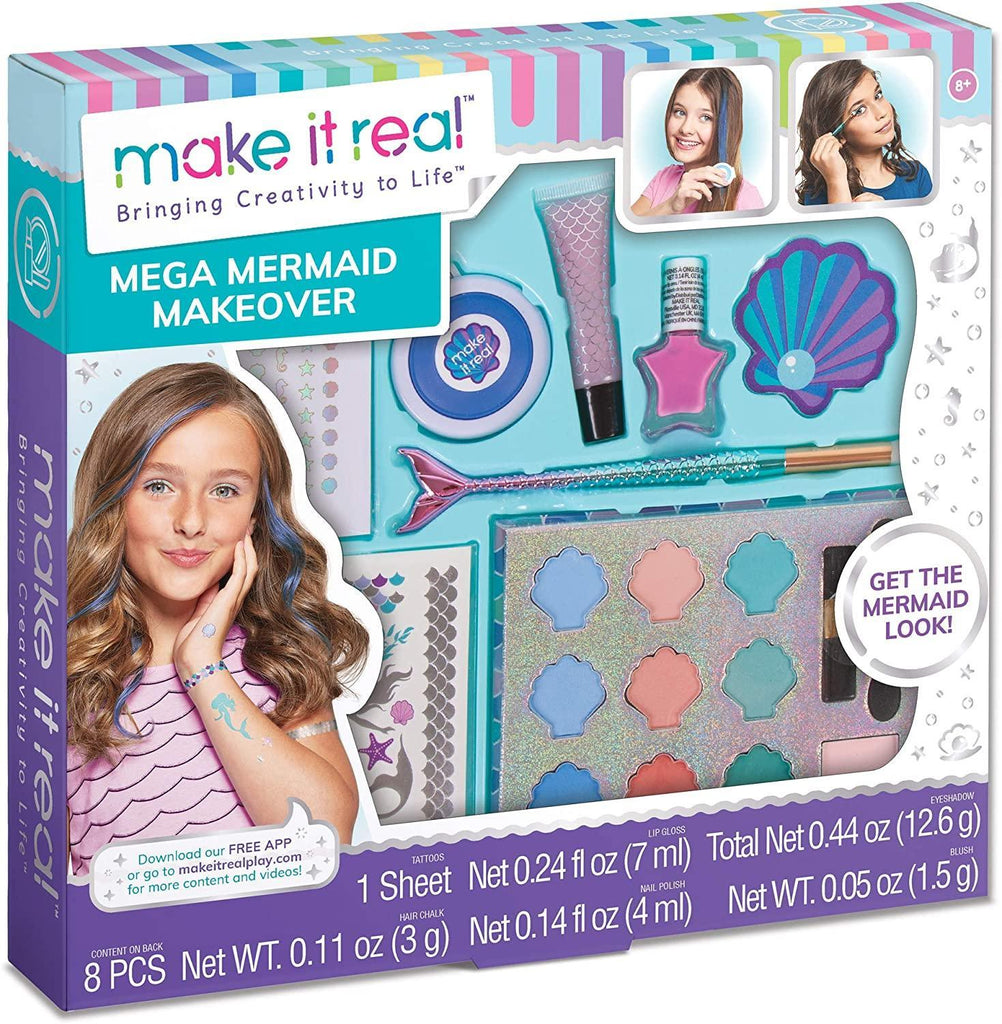 Make It Real 2460 Mega Mermaid Makeover Makeup Set - TOYBOX Toy Shop