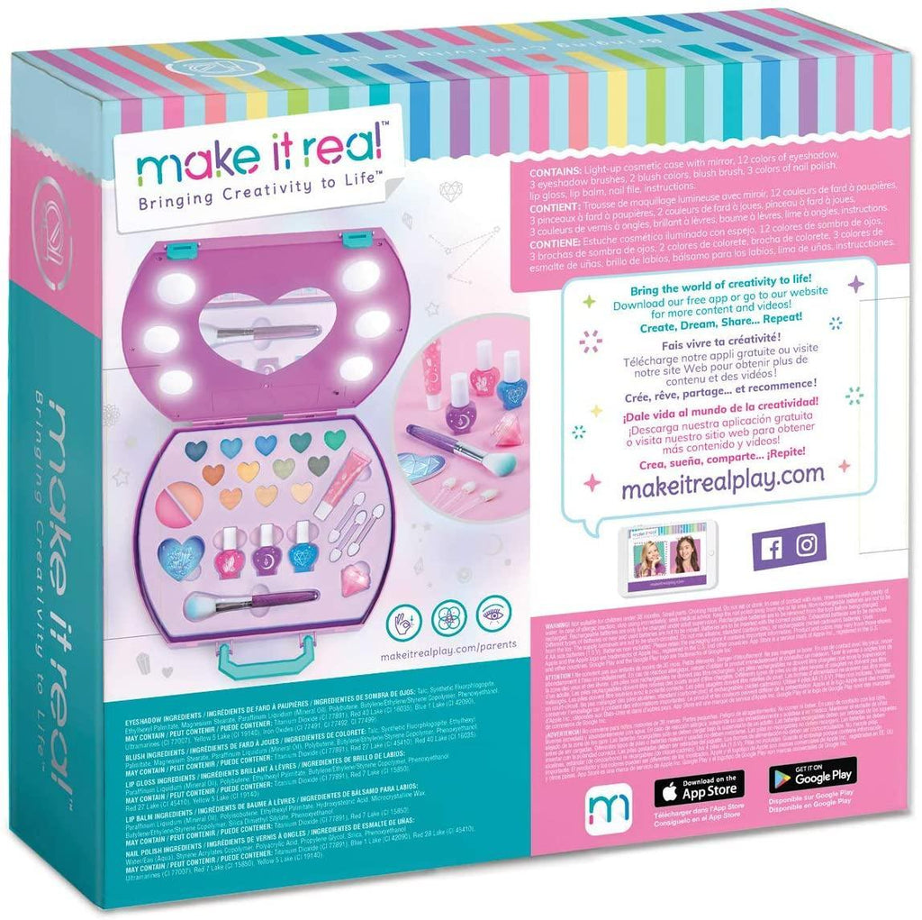 Make It Real 2508 Light-Up Cosmetic Studio Case - TOYBOX Toy Shop