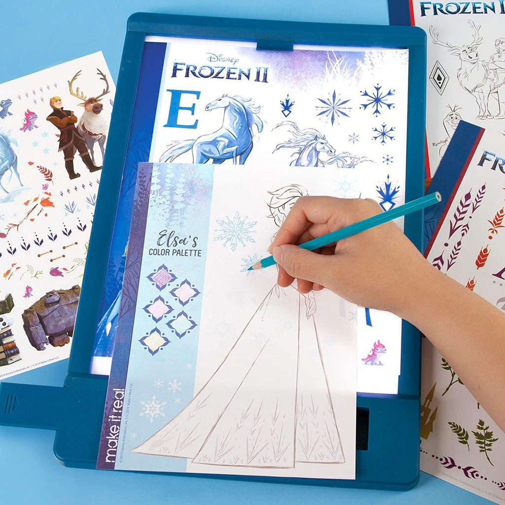 Make It Real 4254 Disney Frozen 2 Fashion Design Tracing Light Table - TOYBOX Toy Shop