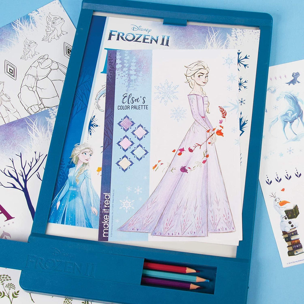 Make It Real 4254 Disney Frozen 2 Fashion Design Tracing Light Table - TOYBOX Toy Shop