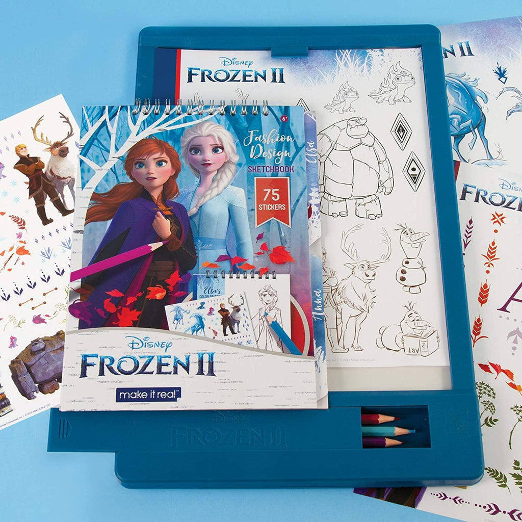 Make It Real 4254 Disney Frozen 2 Fashion Design Tracing Light Table - TOYBOX Toy Shop