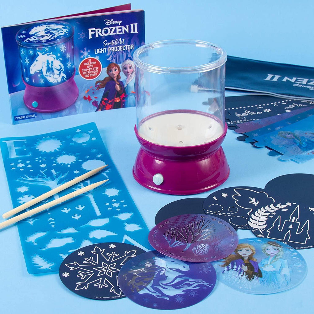 Make It Real 4324 Disney Frozen 2 Scratchart Light Projector - TOYBOX Toy Shop