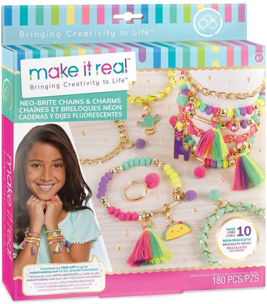 Make It Real Neo-Brite Gold Jewellery Making Kit - TOYBOX Toy Shop
