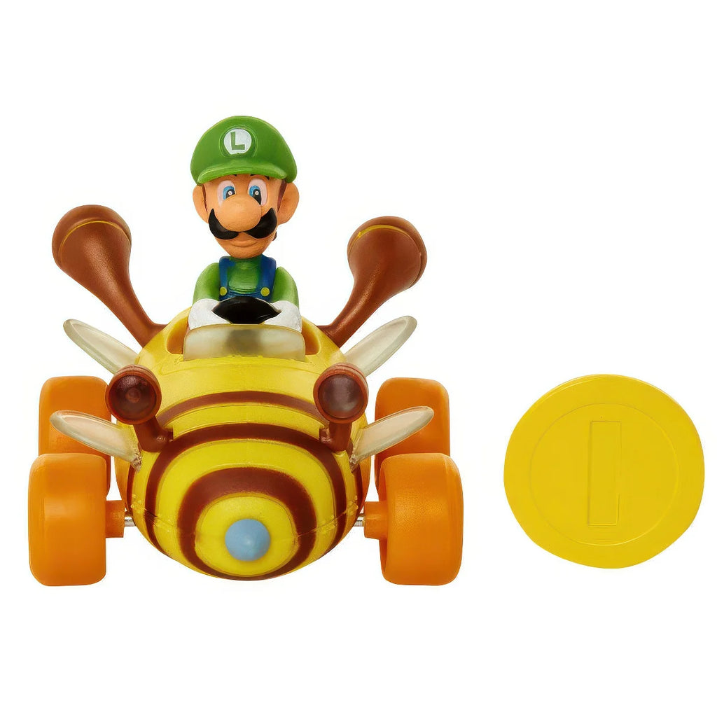 Super Mario Mario Kart Coin Racers Assorted Figure 6cm - TOYBOX Toy Shop