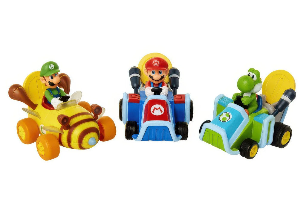 Super Mario Mario Kart Coin Racers Assorted Figure 6cm - TOYBOX Toy Shop