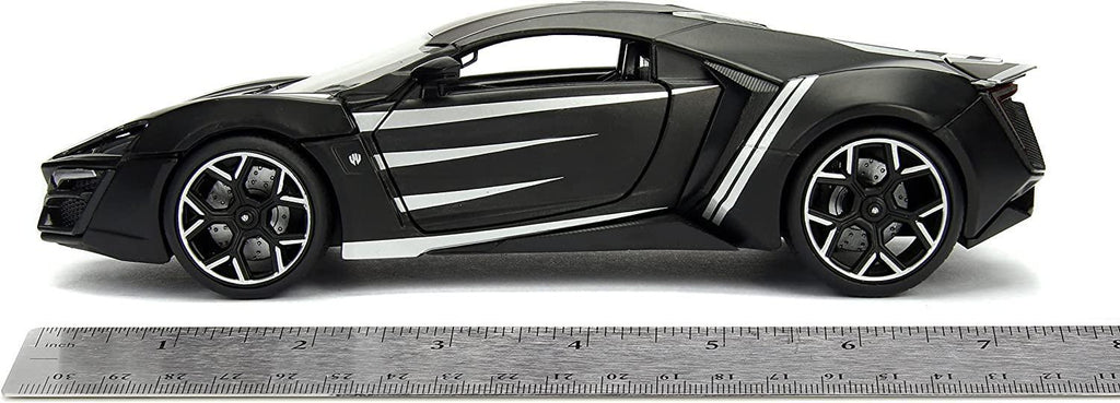 Marvel Black Panther & Lykan Hypersport Diecast Metal Car - TOYBOX Toy Shop