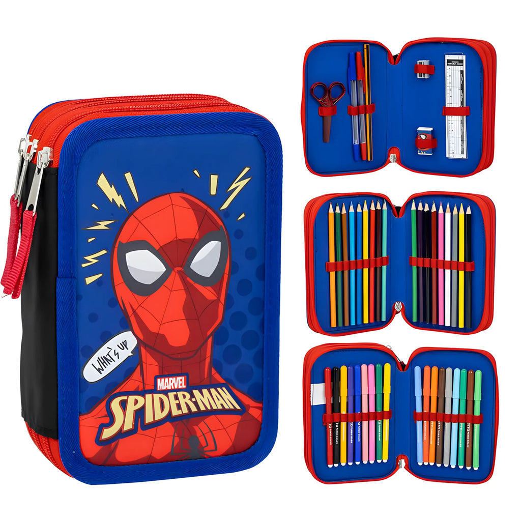 Marvel Spiderman Triple Pencil Case - TOYBOX Toy Shop