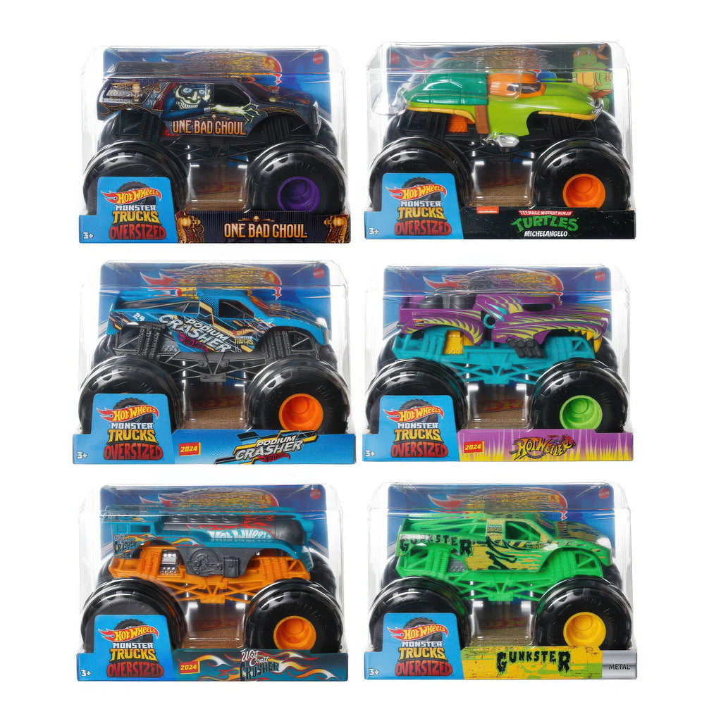 Hot Wheels Monster Trucks Oversized Metal - Assorted - TOYBOX Toy Shop