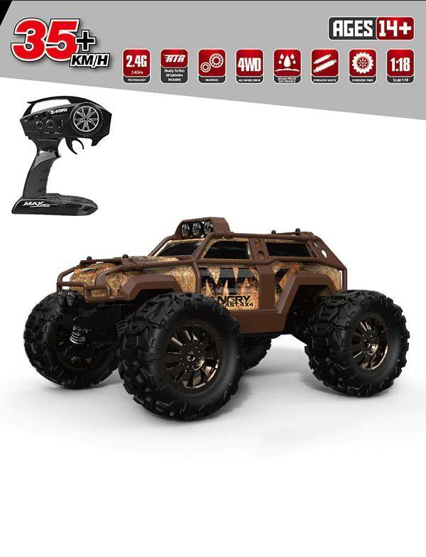 MAX Angry Beast 4WD Remote Control Rally Monster Truck - TOYBOX Toy Shop
