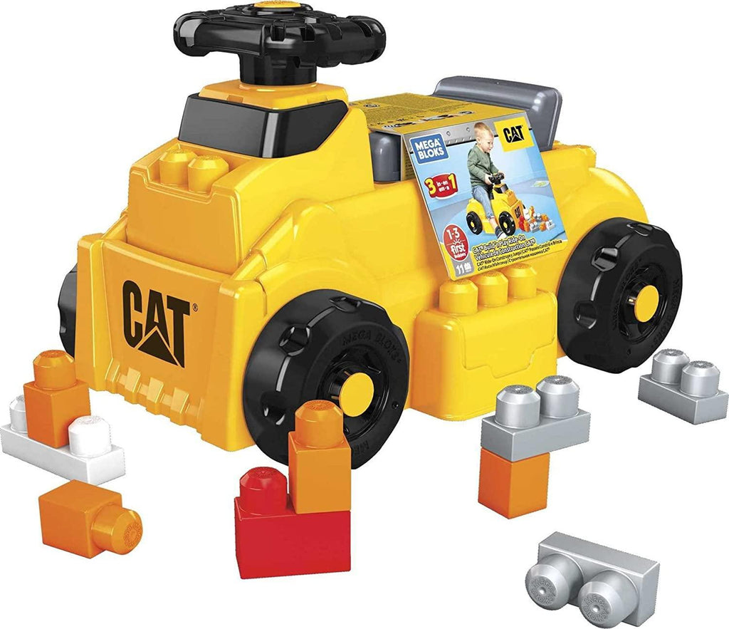 Mega Bloks CAT Build 'n Play Ride-on Car with Blocks - TOYBOX Toy Shop