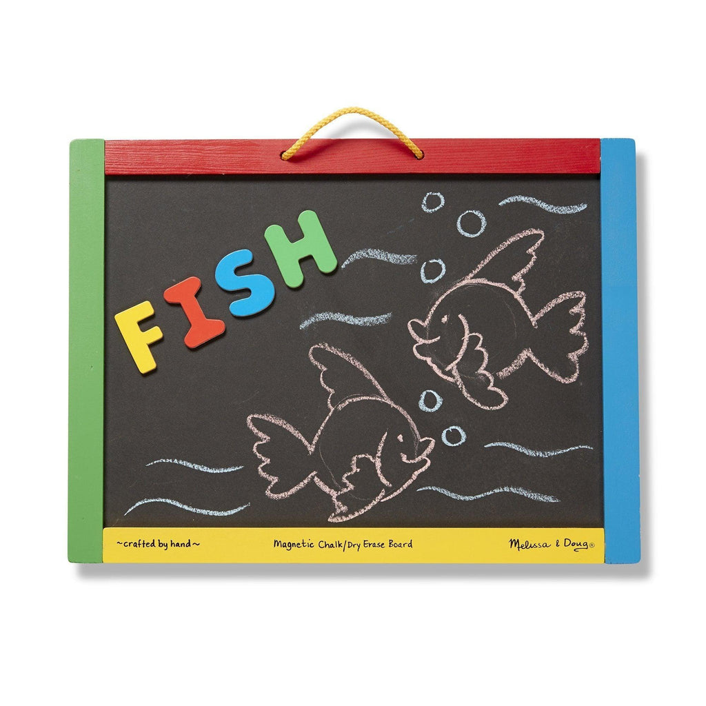 Melissa & Doug 10145 Magnetic Chalkboard and Dry-Erase Board - TOYBOX Toy Shop