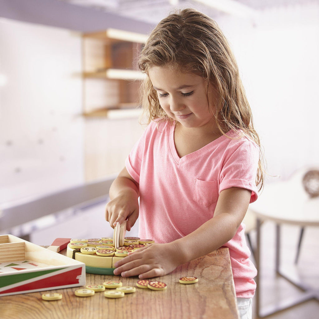 Melissa & Doug 10167 Pizza Party - Wooden Play Food - TOYBOX Toy Shop