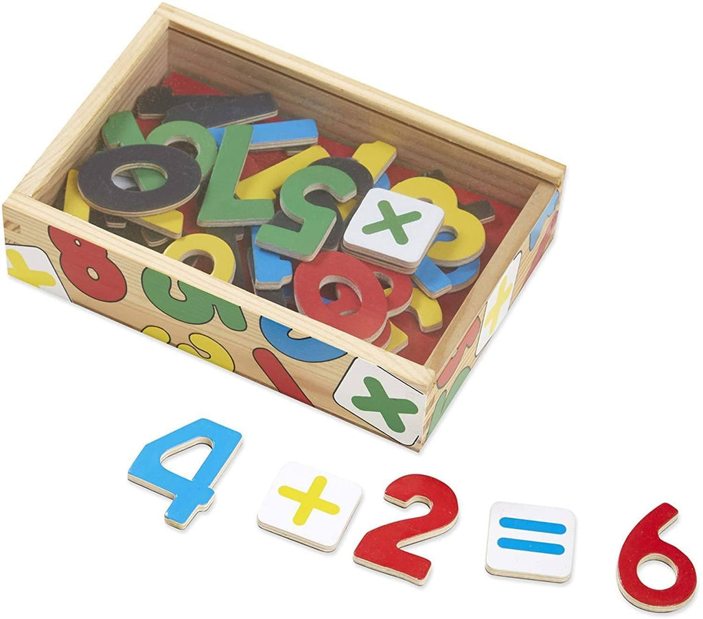 Melissa & Doug 10449 - 37 Wooden Number and Sign Magnets - TOYBOX Toy Shop