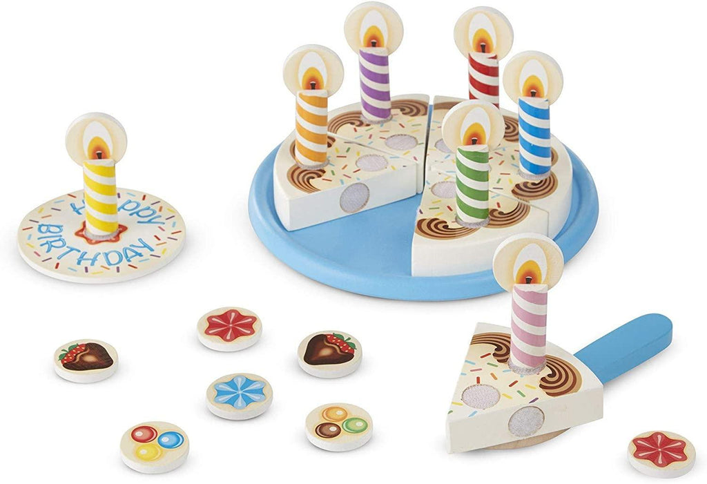 Melissa & Doug 10511 Wooden Birthday Cake - TOYBOX Toy Shop