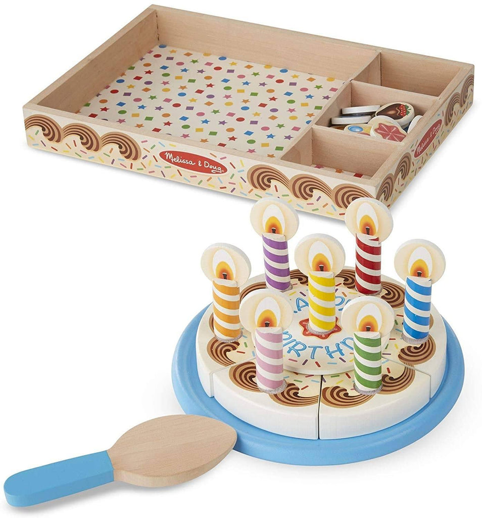 Melissa & Doug 10511 Wooden Birthday Cake - TOYBOX Toy Shop