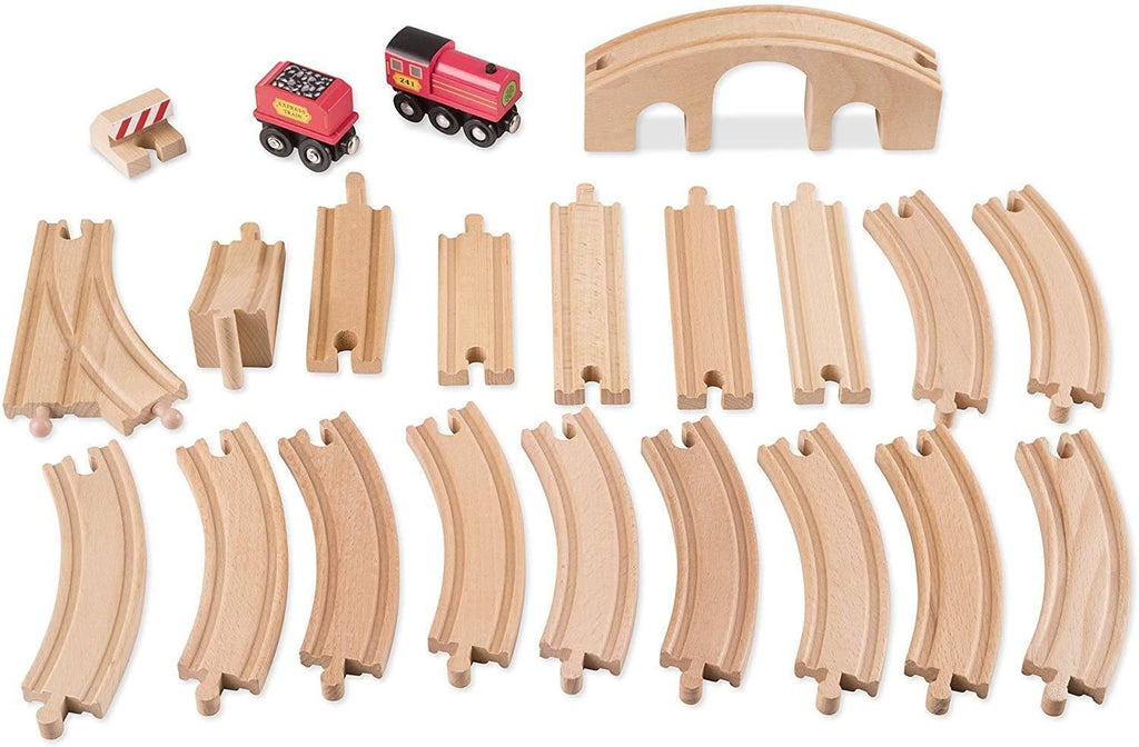 Melissa & Doug 10703 Classic Wooden Figure Eight Train Set - TOYBOX Toy Shop