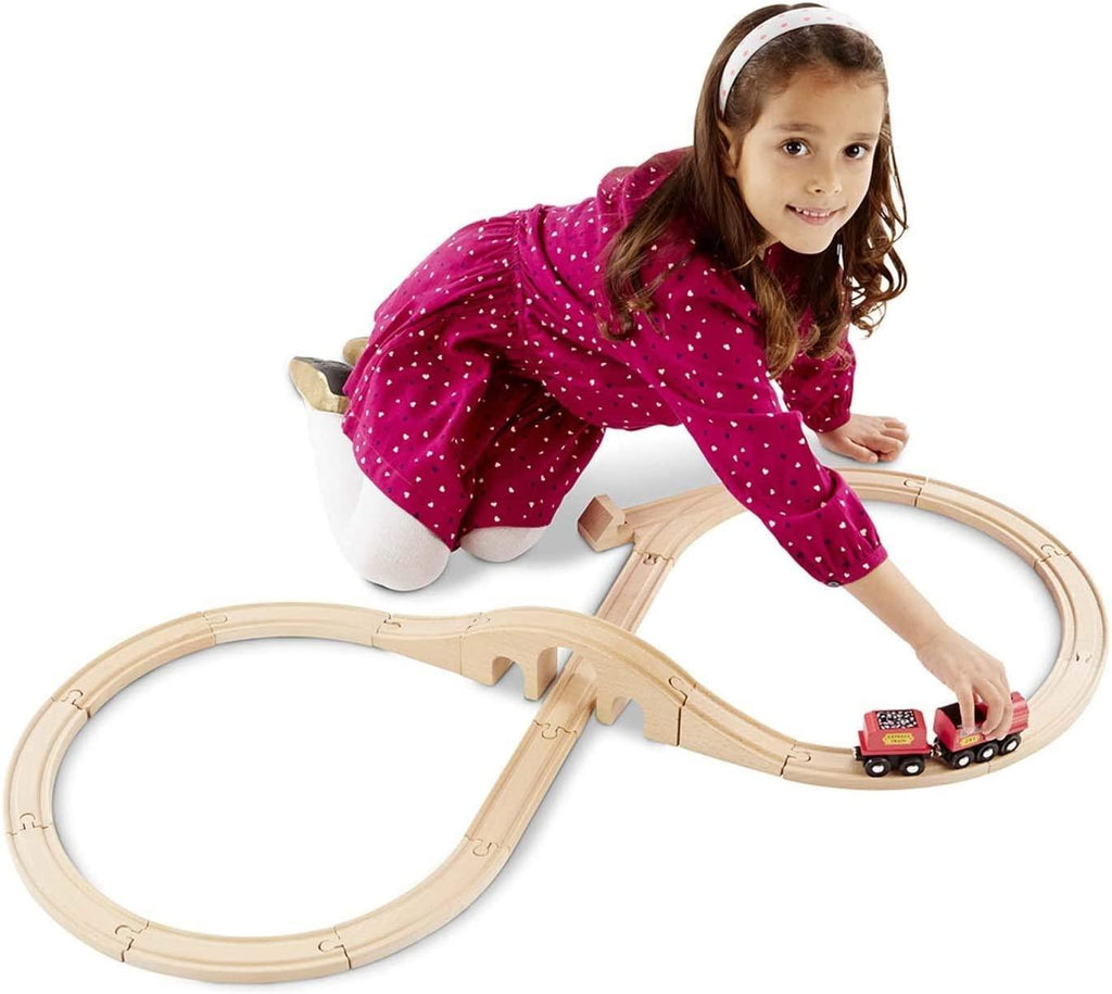 Melissa & Doug 10703 Classic Wooden Figure Eight Train Set - TOYBOX Toy Shop