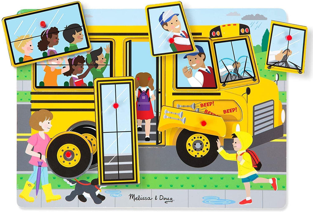 Melissa & Doug 10739 The Wheels on the Bus Sound Puzzle - TOYBOX Toy Shop