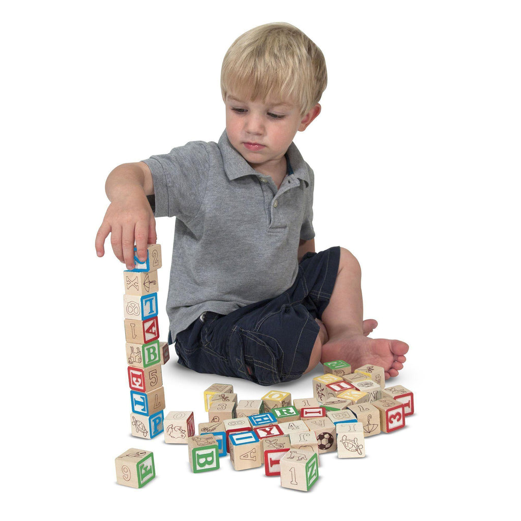 Melissa & Doug 11900 Wooden ABC/123 Blocks - TOYBOX Toy Shop