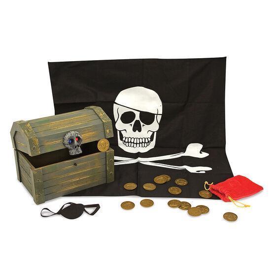 Melissa & Doug 12576 Wooden Pirate Chest - TOYBOX Toy Shop