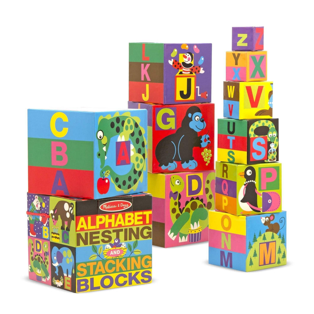 Melissa & Doug 12782 Alphabet Nesting & Stacking Blocks - TOYBOX Toy Shop