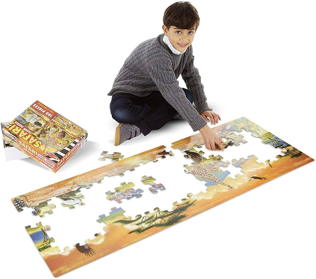Melissa & Doug 12873 Safari Floor Puzzle - 100 Pieces - TOYBOX Toy Shop
