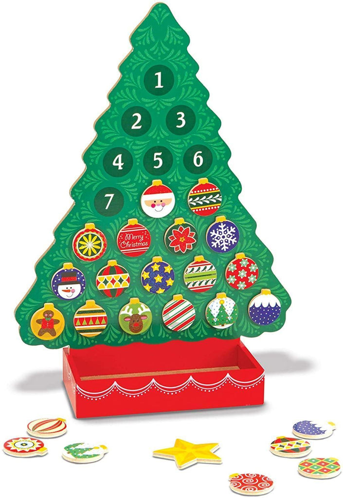 Melissa & Doug 13571 Countdown to Christmas Wooden Advent Calendar - TOYBOX Toy Shop